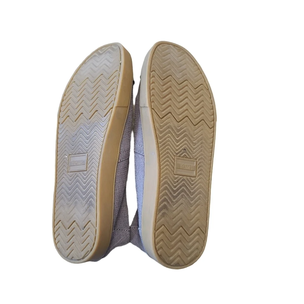 Toms Venice Classics Heritage Slip Ons Gray Comfort Shoes Mens 9 - Picture 4 of 6